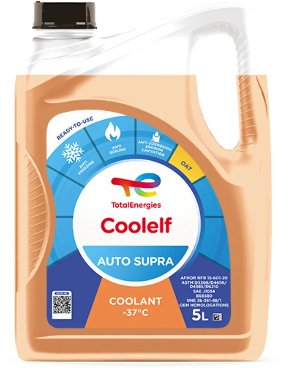 Total Coolelf Auto Supra 2F Koelvloeistof 5L - Meerkleurig