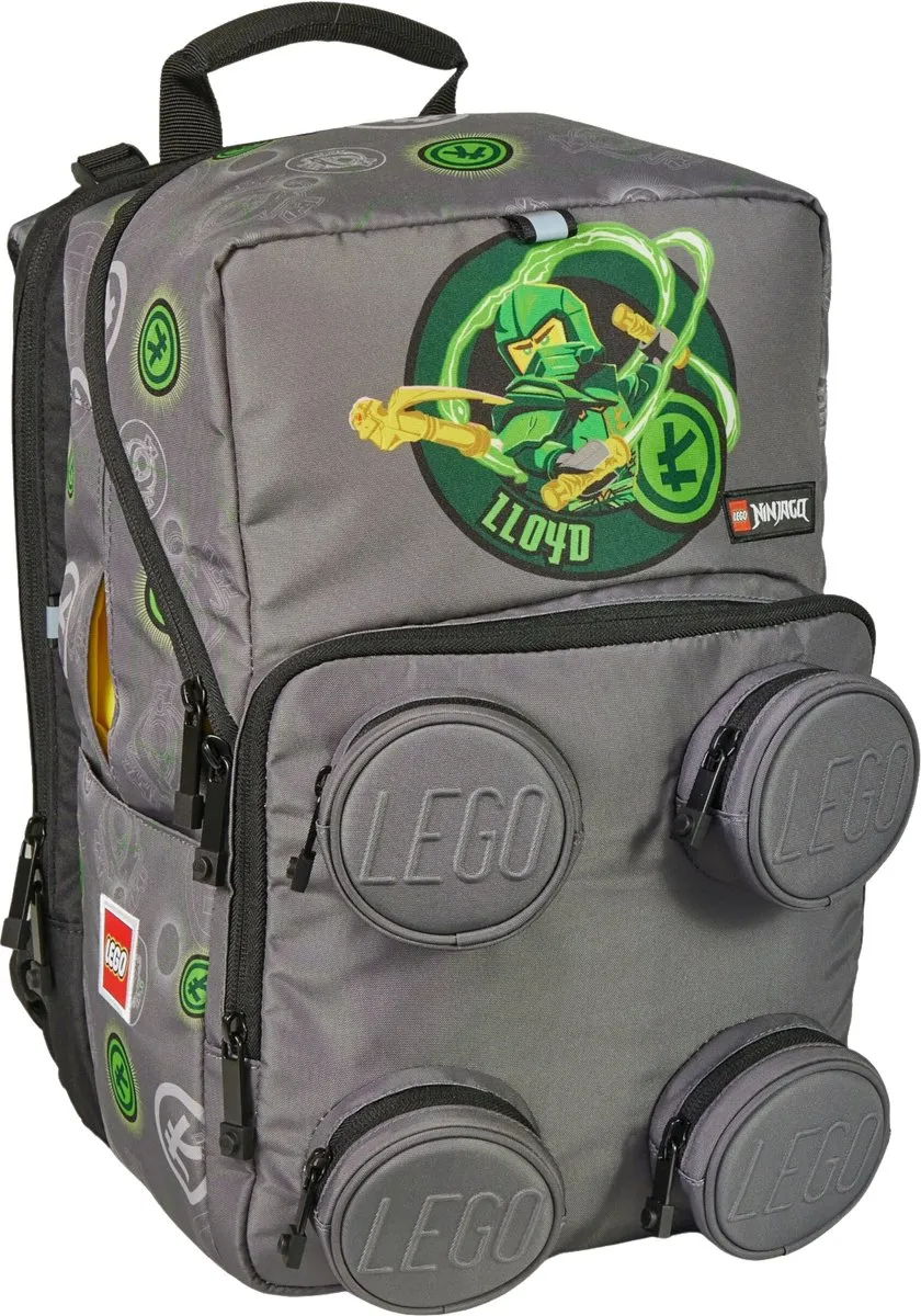 LEGO Ninjago Petersen School Rugzak - 23L - Grijs