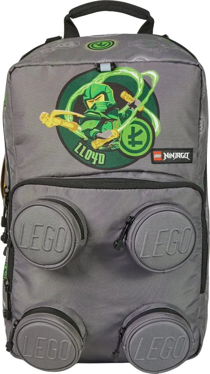LEGO Ninjago Petersen School Rugzak - 23L - Grijs