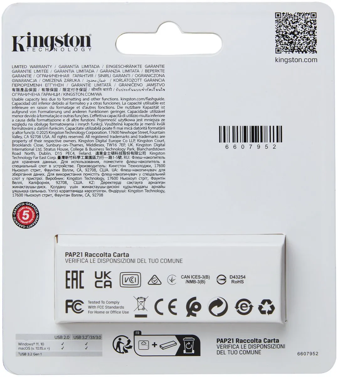 Kingston DataTraveler Exodia S DTXS/64GB USB-stick 64GB - Zwart