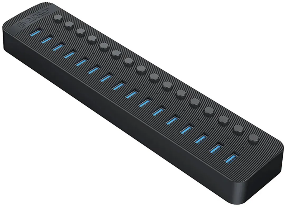 ORICO Hub CT2U3-16AB 16x USB-A 3.0 - 16 Poorten - Transparant - afbeelding 4 van 5