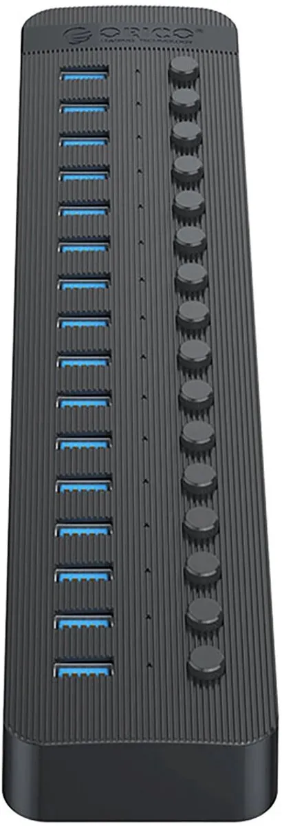 ORICO Hub CT2U3-16AB 16x USB-A 3.0 - 16 Poorten - Transparant - afbeelding 3 van 5
