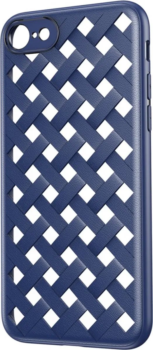 Baseus Geweven TPU Hoesje iPhone 7/8/SE - Blauw