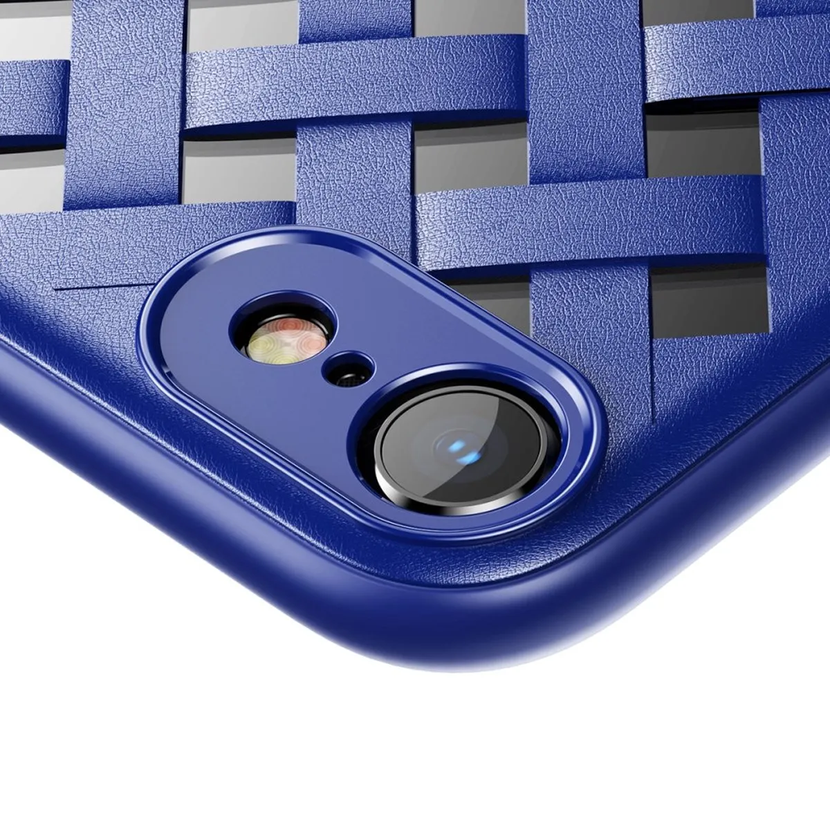 Baseus Geweven TPU Hoesje iPhone 7/8/SE - Blauw