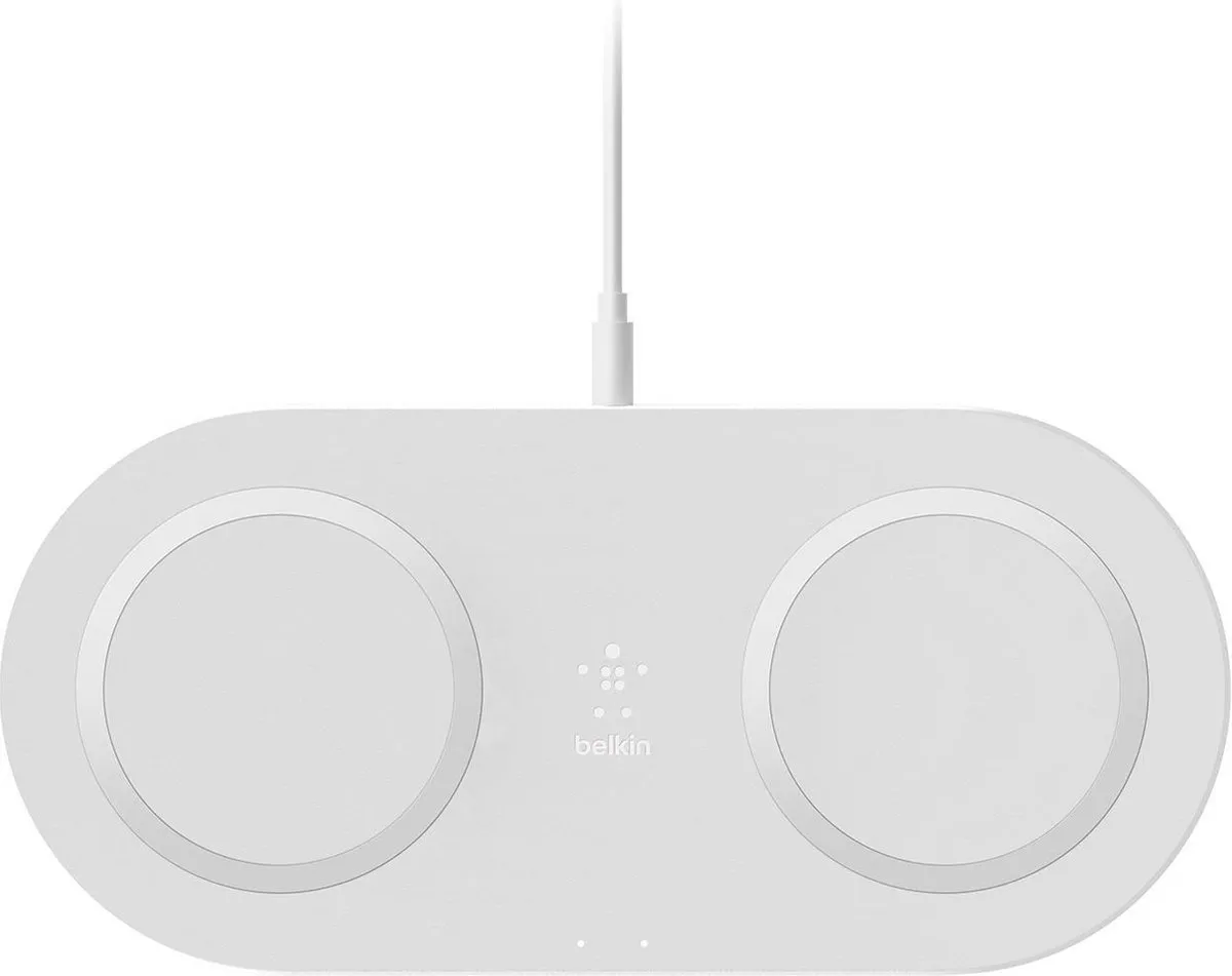 Belkin Dual Qi Draadloze Oplader 2x10W - Wit