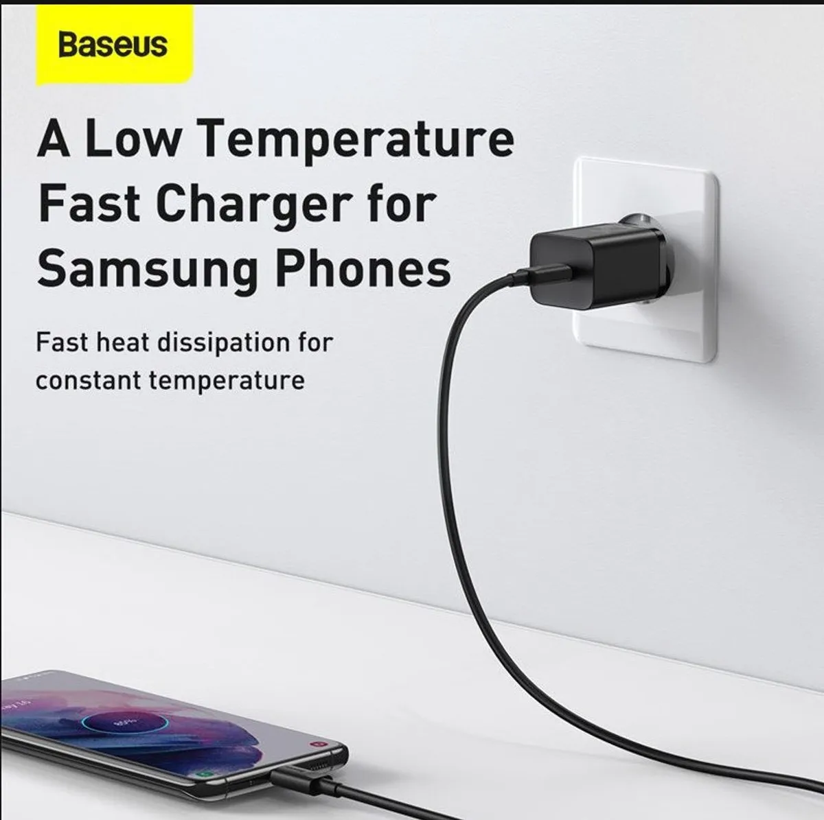 Baseus 25W Oplader met USB-C kabel - Zwart