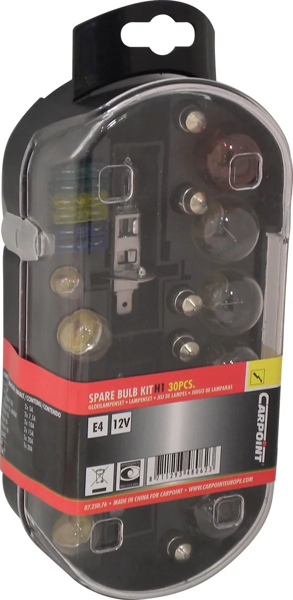 Carpoint Gloeilampenset H1 - 30 Stuks