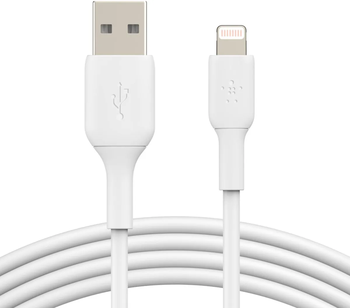 Belkin Braided iPhone Lightning naar USB-A Kabel 2m - Wit