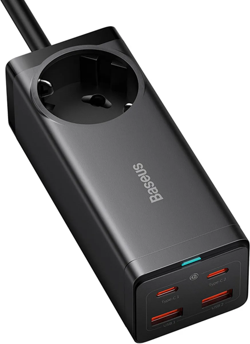 Baseus PSZM000401 Oplader 100W - 5x USB-C - Zwart
