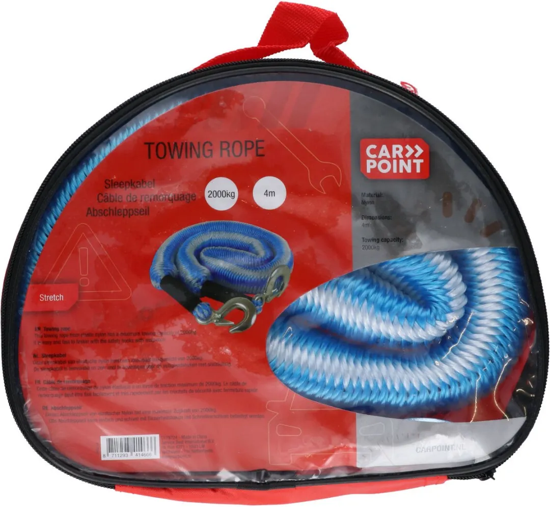 Carpoint Sleepkabel TUV Stretch 2 Ton 4m