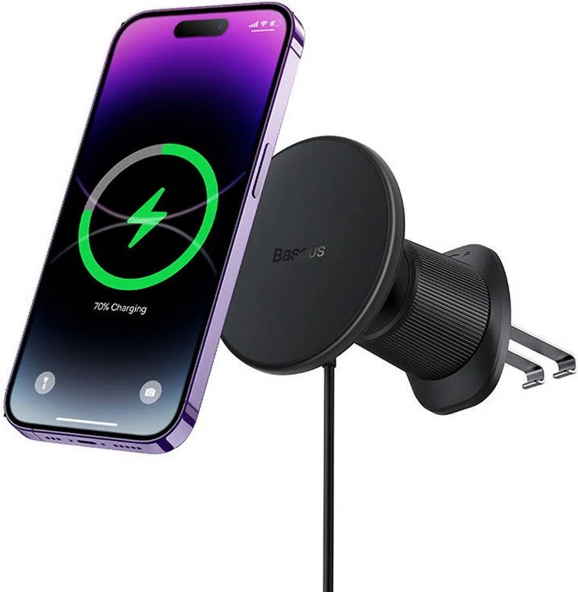 Baseus C40141001111-00 Telefoonhouder Auto - Apple - Zwart