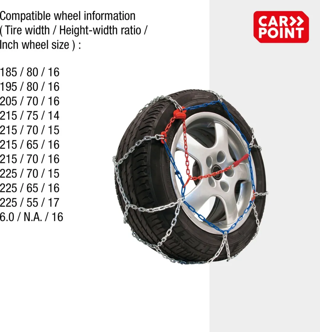 Carpoint Sneeuwkettingen RV-230 16mm - 185/80R16 t/m 215/75R14