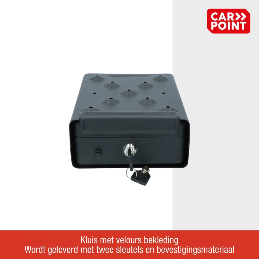 Carpoint Autokluis 225x160x75mm - Zwart