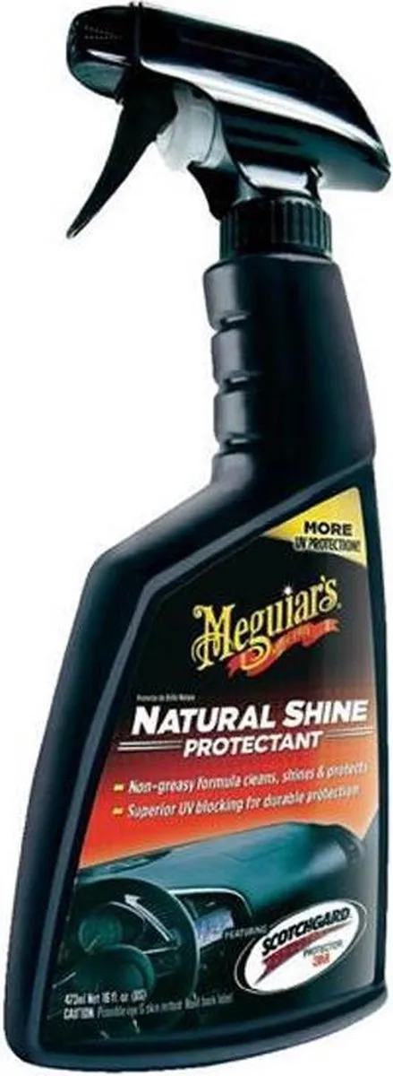 Meguiar's Natural Shine Vinyl & Rubber Protectant – Met Scotchguard – 473ml