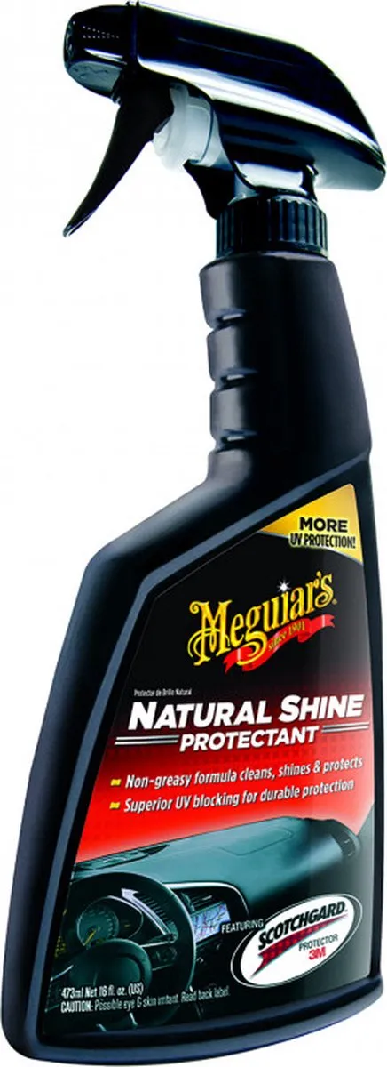 Meguiar's Natural Shine Vinyl & Rubber Protectant – Met Scotchguard – 473ml