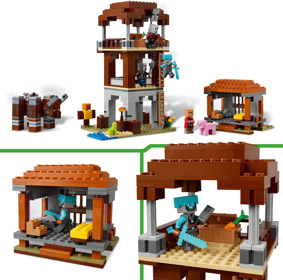 LEGO Minecraft De Plunderaar Buitenpost 21278 - 665 Stukken