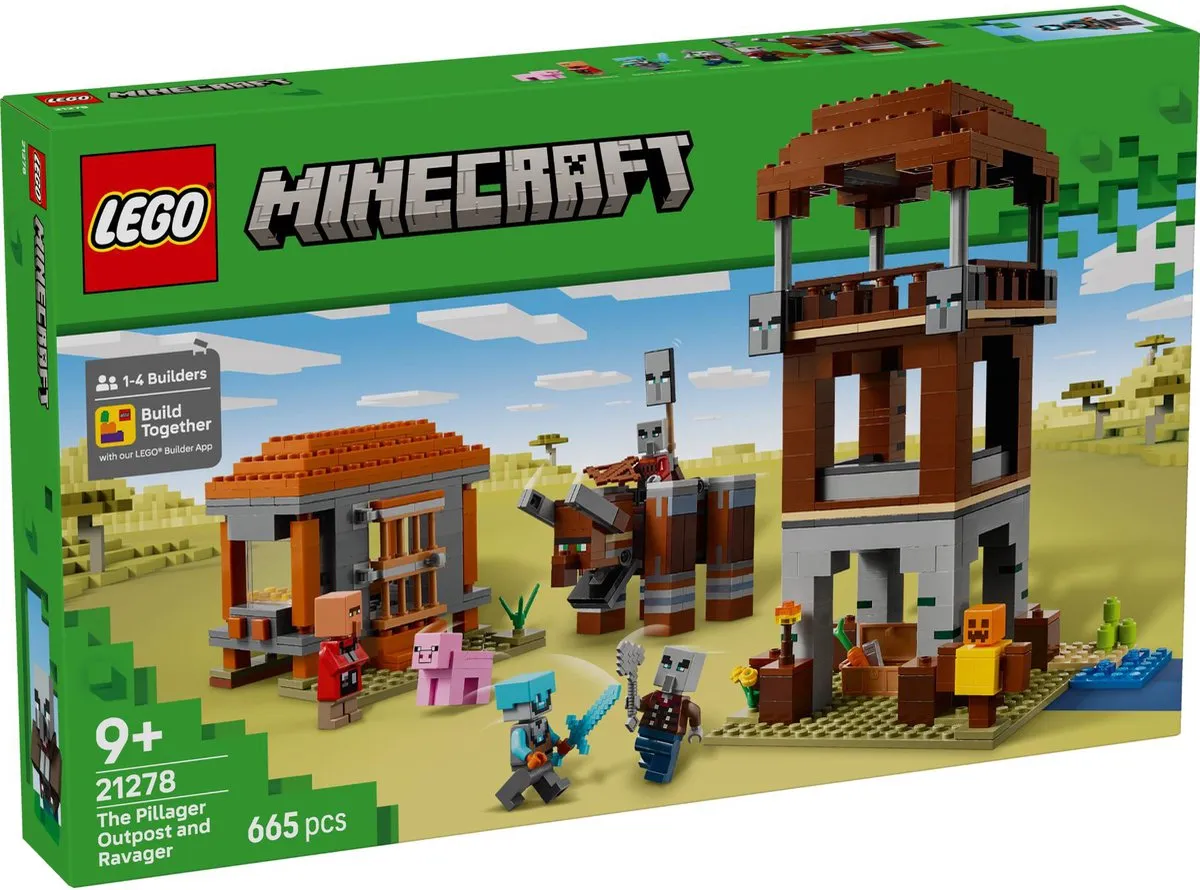 LEGO Minecraft De Plunderaar Buitenpost 21278 - 665 Stukken