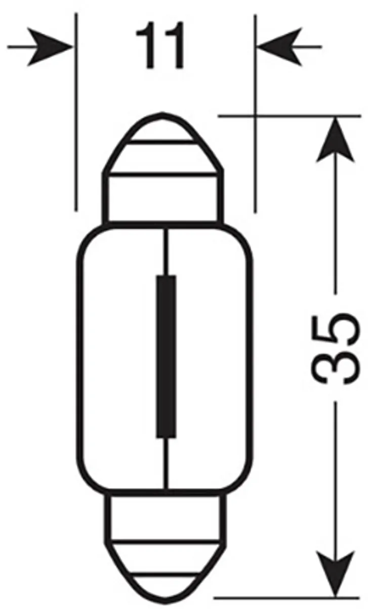 Lampa 12V Festoon C5W SV8,5-8 Lampen - 5W - 2 Stuks - afbeelding 6 van 6