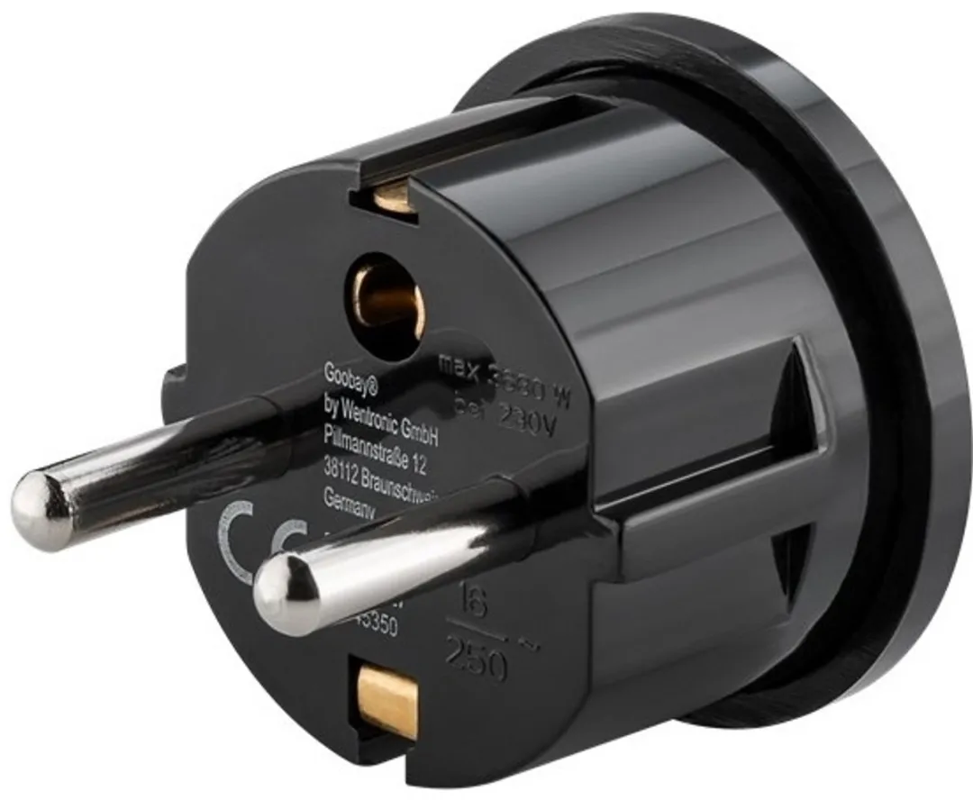 Goobay KD02833 Wereldstekker - Geaard - Zwart - afbeelding 6 van 6