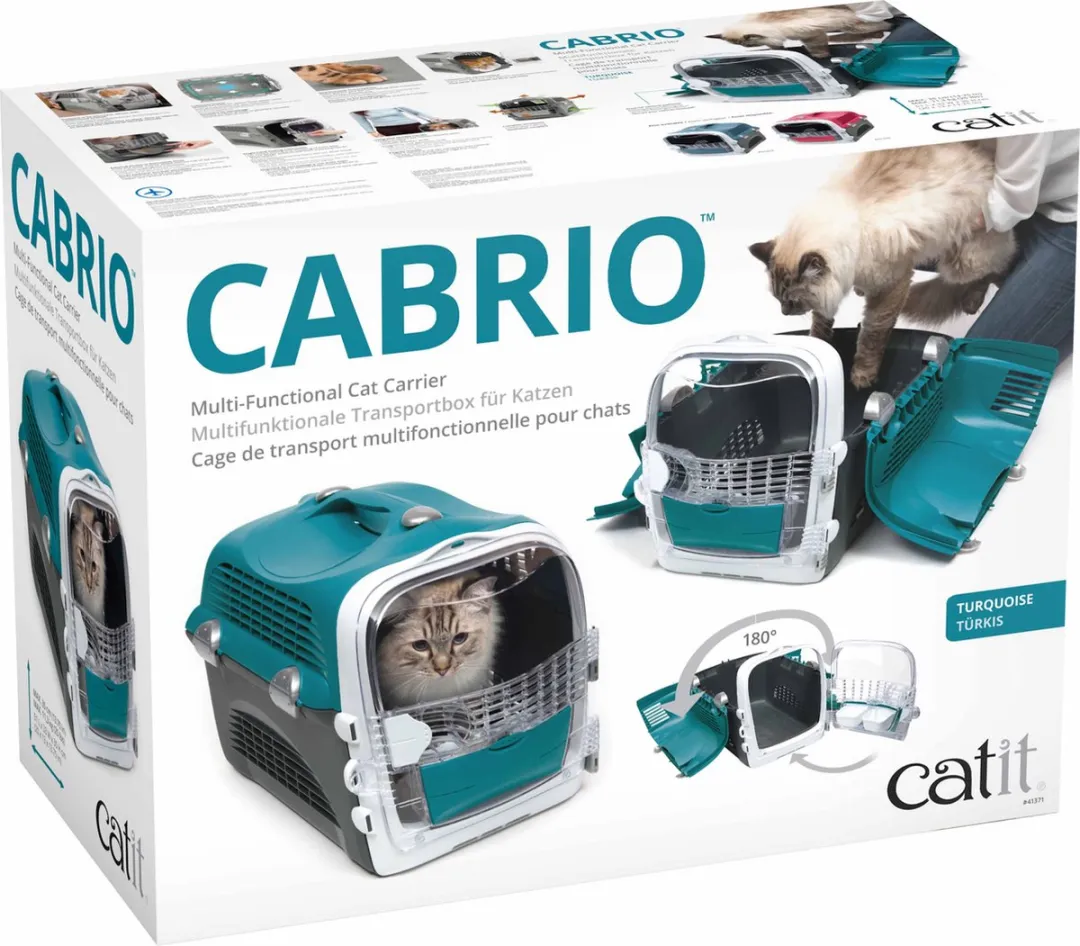 Catit CA Cabrio Transportbox - Blauw Turquoise