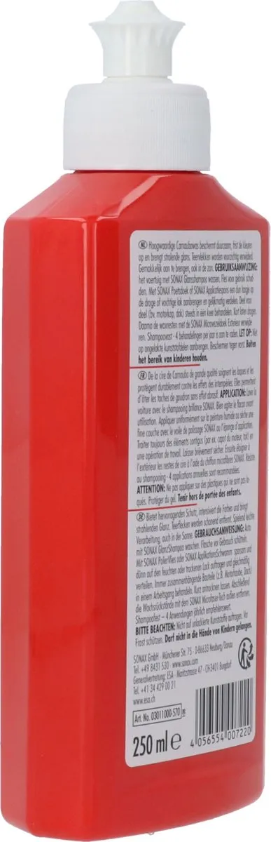 Sonax Hardwax Auto 250ml - afbeelding 6 van 6