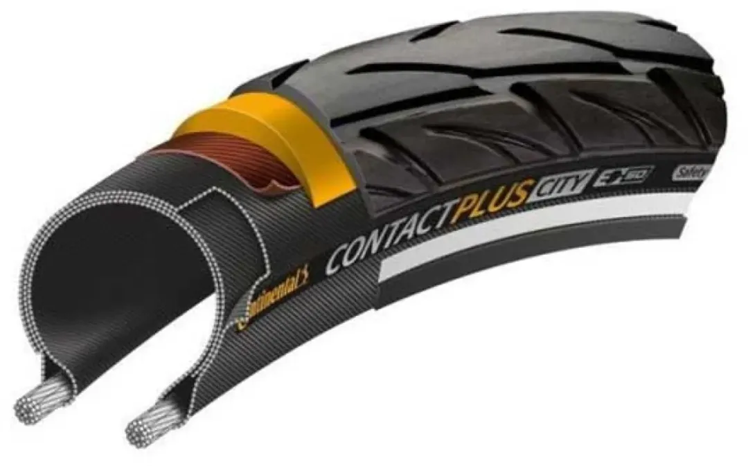 Continental Contact Plus City Clincher 28x1,75 Band - Zwart