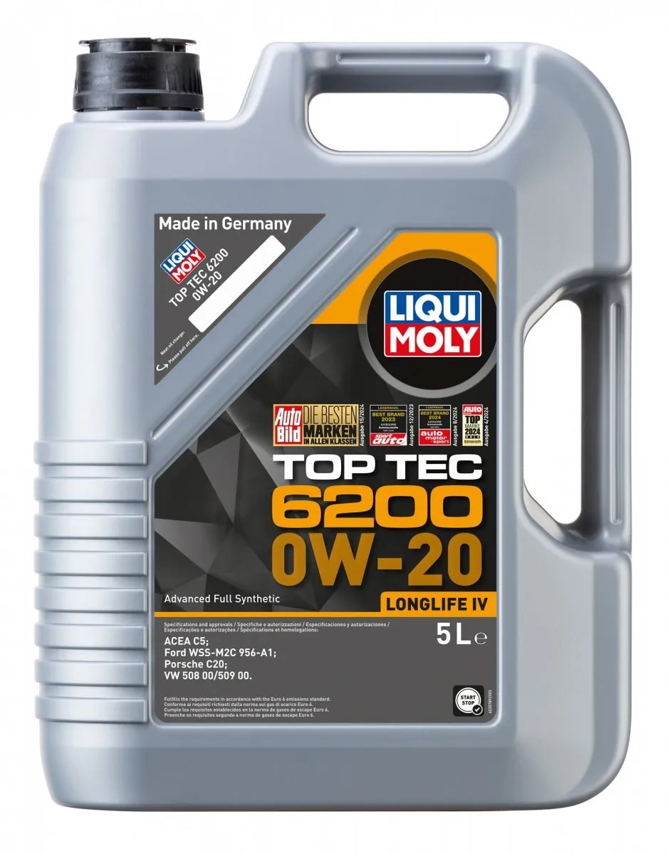 Liqui Moly 0W20 Top Tec 6200 Motorolie 5L