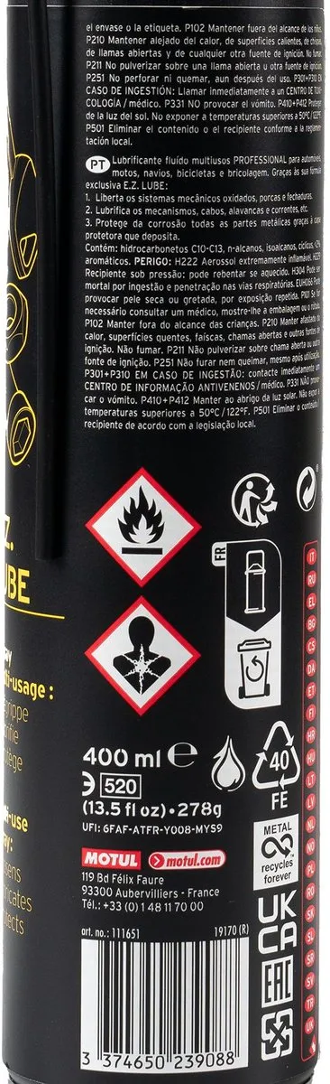 Motul P4 E.Z. Lube Smeermiddel 400ml - Anti-corrosie