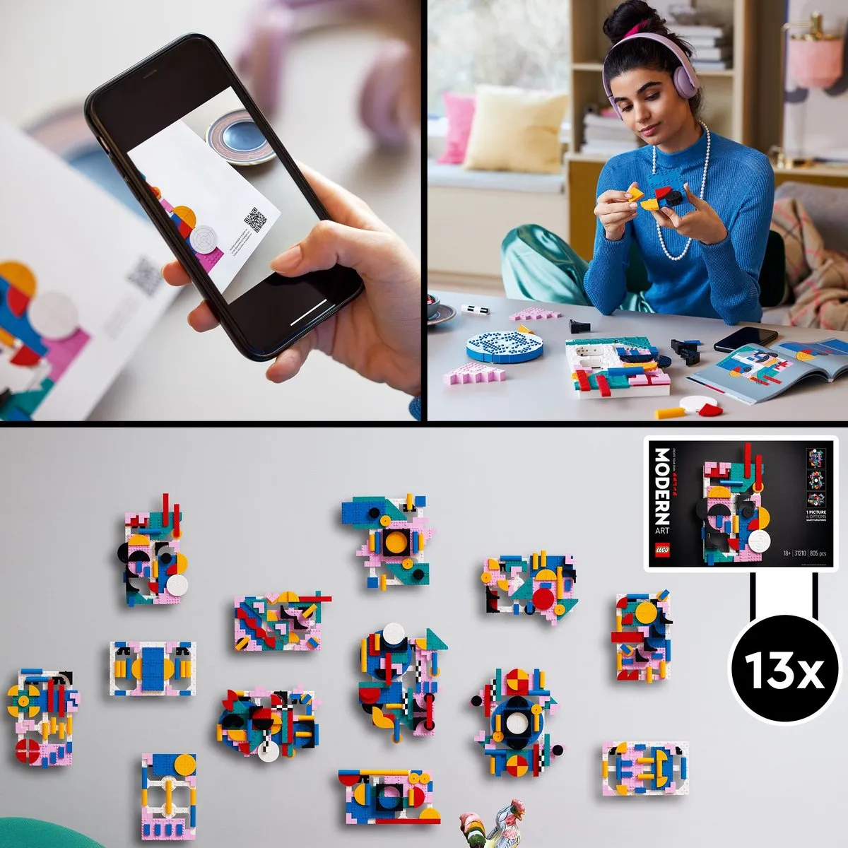LEGO Art Moderne Kunst 31210 - 805 Stukken - Meerkleurig