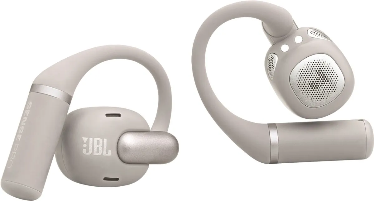 JBL Sense Pro Open Ear Oordopjes - 38 uur - IP54 - Grijs - afbeelding 6 van 6