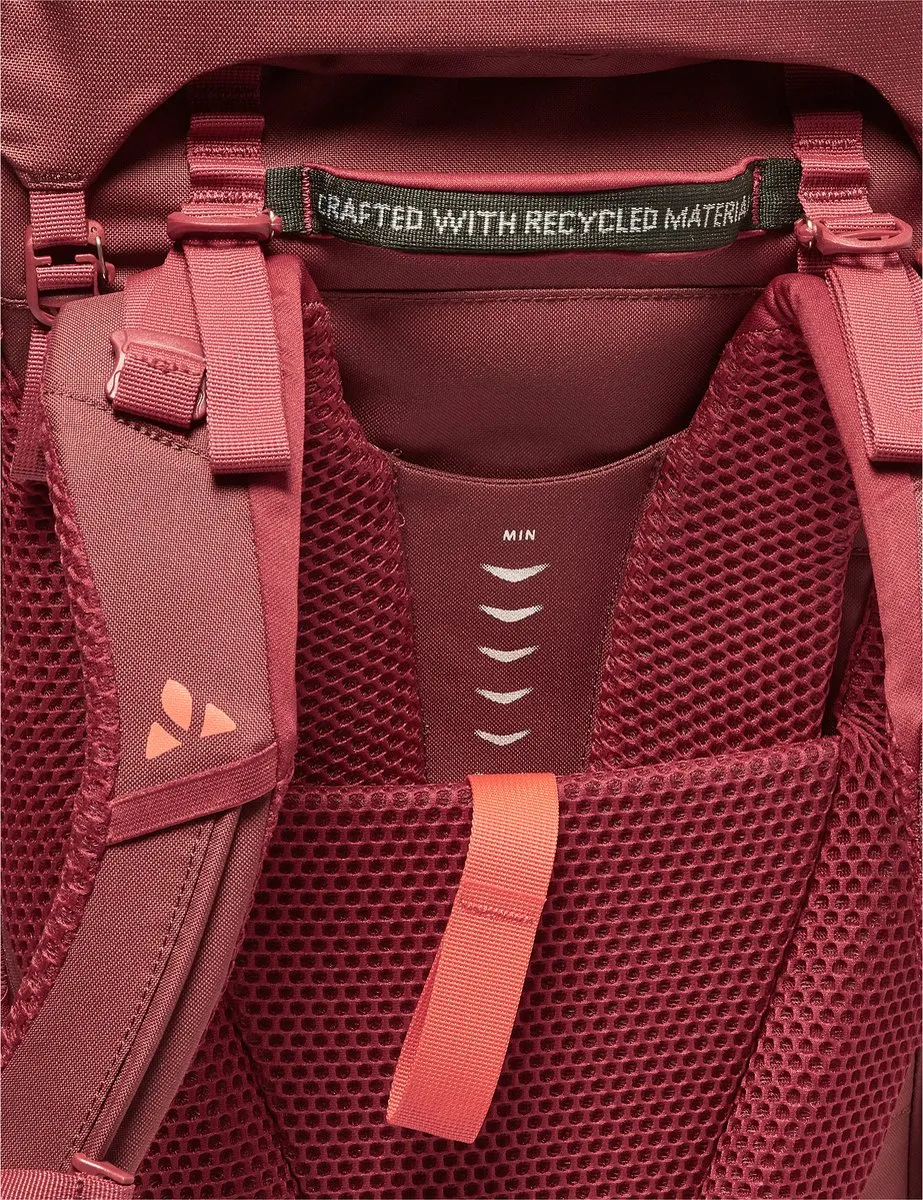 Vaude Women's Astrum EVO 55 Rugzak - 55L - Donkerrood