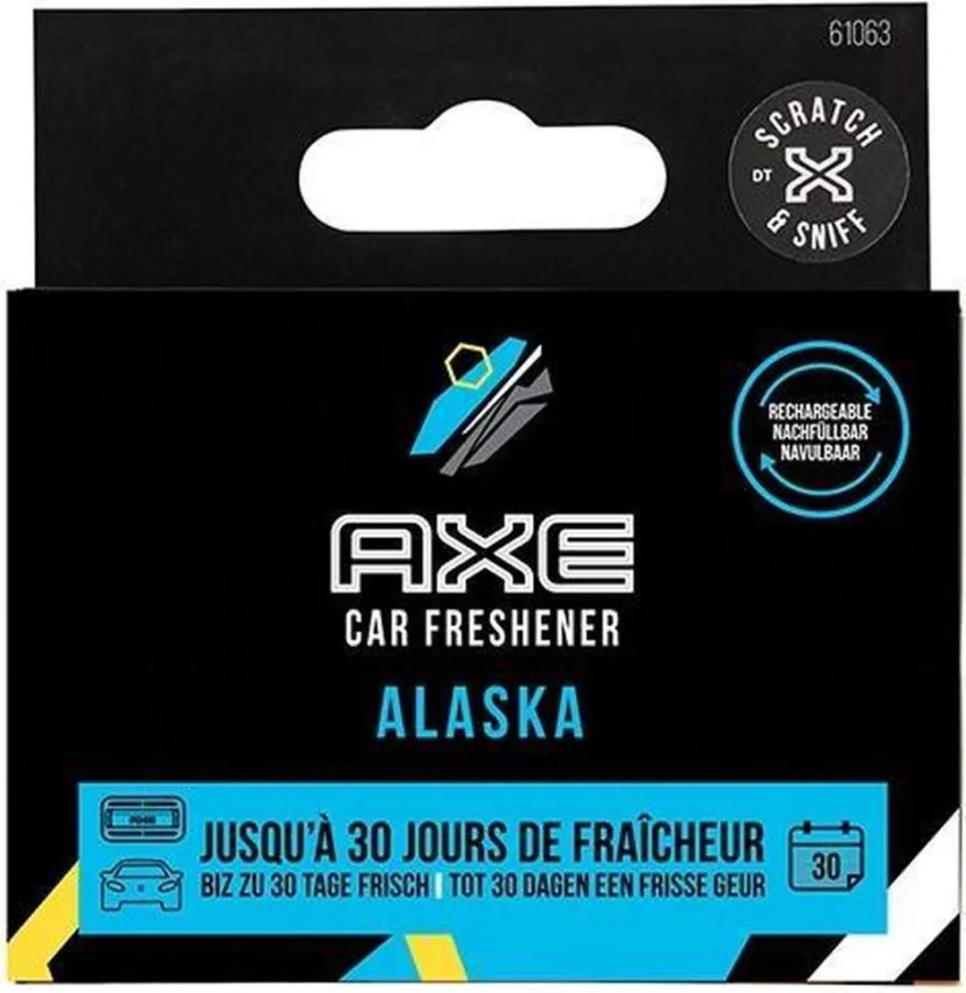 Axe Navulling Luchtverfrisser Alaska Zwart - 2 Stuks