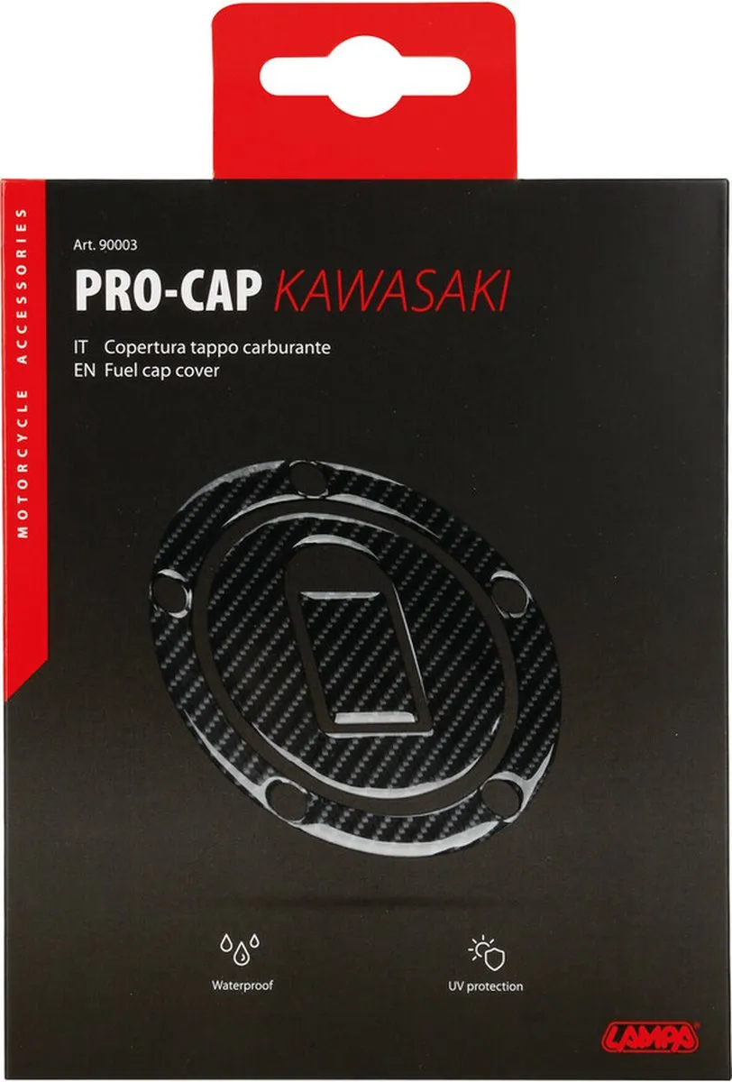 Lampa Tankdopdeksel Beschermer Carbon - Kawasaki UV - 5 Gaten