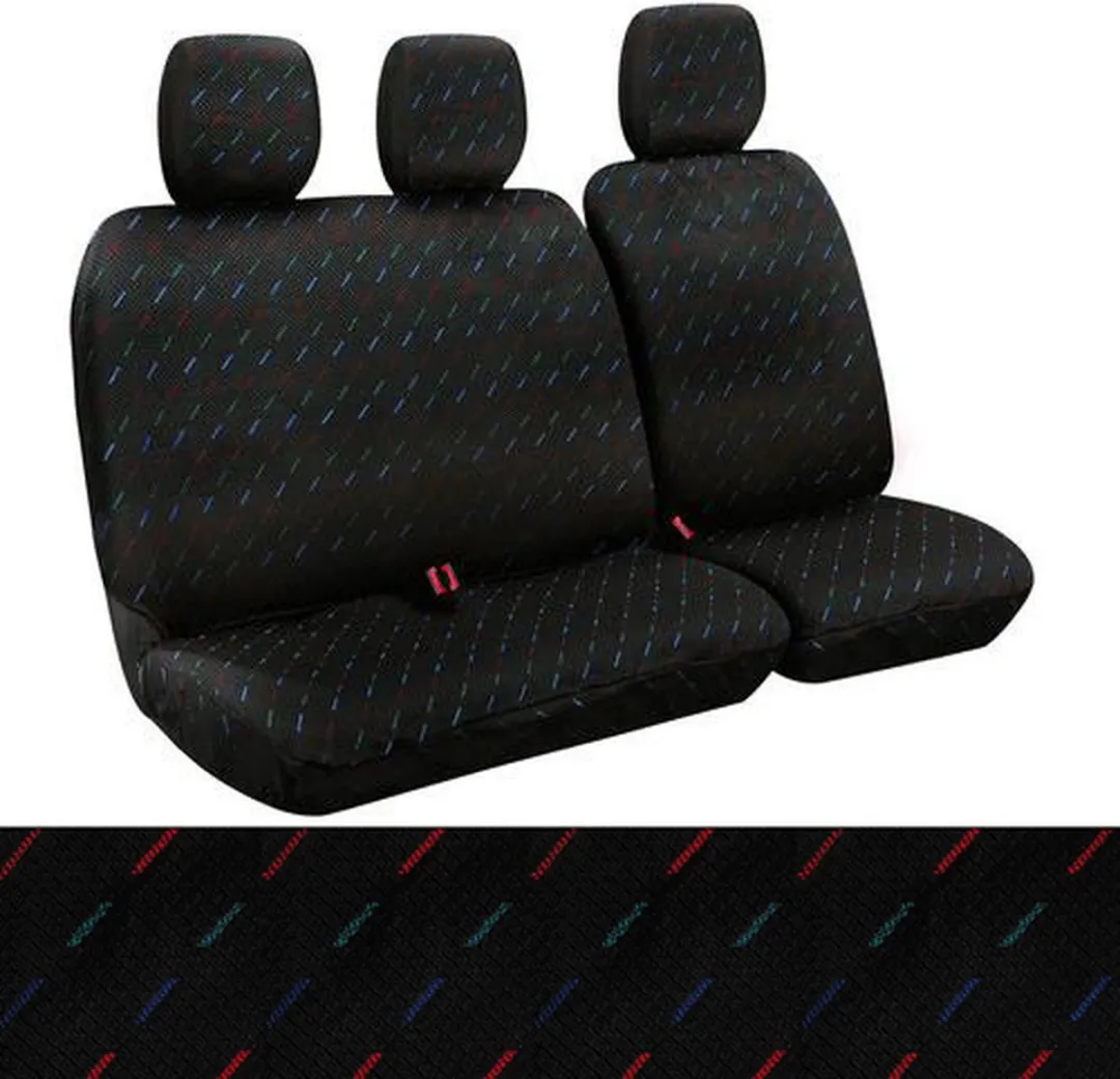 Lampa Dido-1 Stoelhoesenset Bestelwagen - Zwart Jacquard