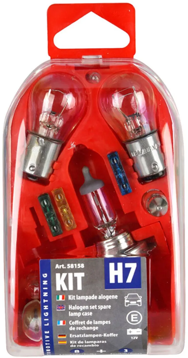 Lampa Reservelampenset 12V H7 Halogeen - 11 Stuks