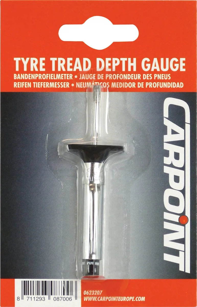 Carpoint Bandenprofielmeter 9cm - Zilver