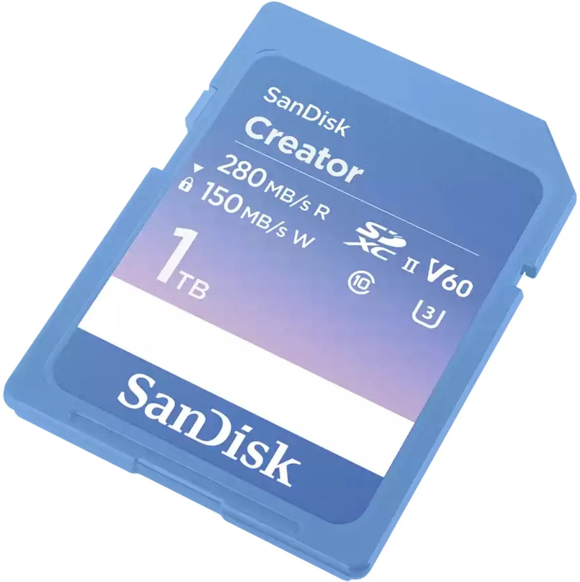 SanDisk Creator SDXC SDSDXEP-1T00-GNCIS - 1TB UHS-II V60 - Blauw