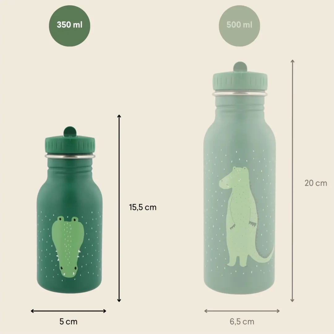 Trixie Mr. Crocodile RVS Waterfles 350ml - Groen