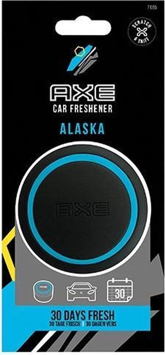 Axe Luchtverfrisser Gel Auto Alaska Zwart/blauw 125ml - afbeelding 6 van 6