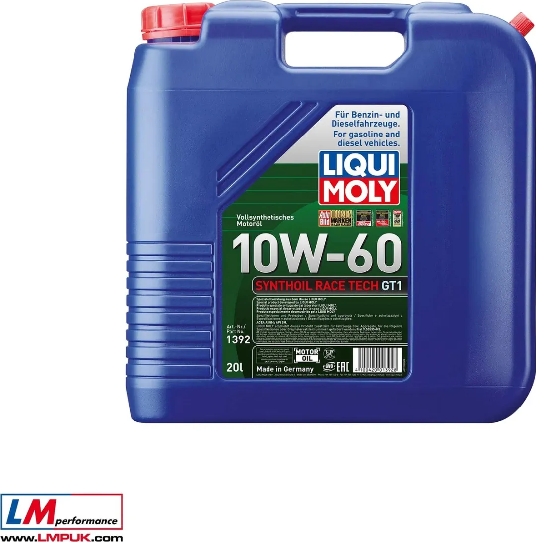 Liqui Moly Race Tech GT1 10W60 Motorolie 20L