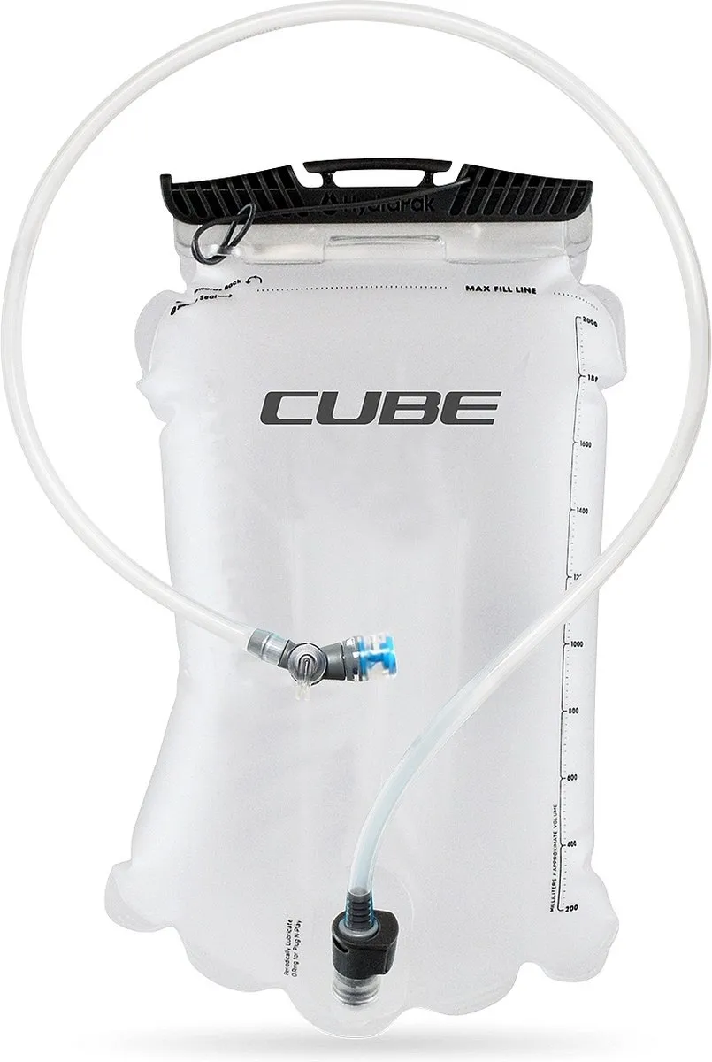 Cube Hydratatiezak Backpack - 2 L - Hydratatieblaas - Backpack hydratatie - Fietszak - Waterzak Tas - Watertas Fiets - TPU - Transparant