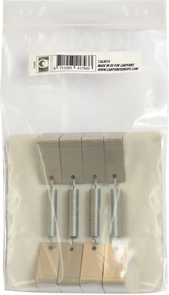 Carpoint HA-Clip Kentekenplaat - Zilver - 4 Stuks