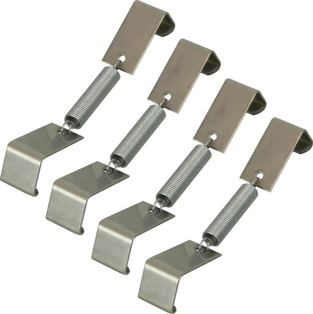 Carpoint HA-Clip Kentekenplaat - Zilver - 4 Stuks
