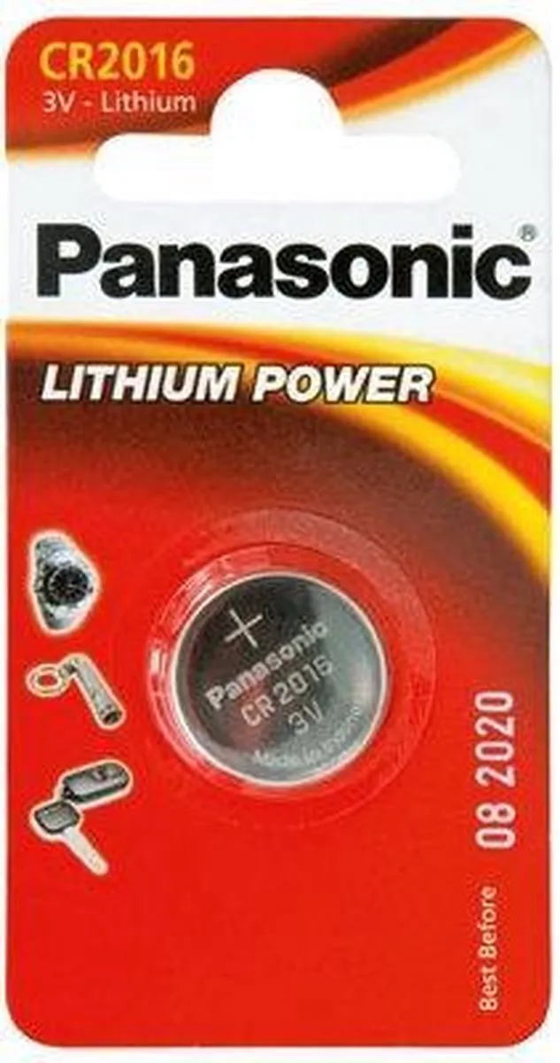 Panasonic CR2016 Knoopcel - 90mAh