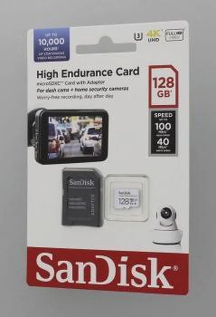SanDisk High Endurance SDSQQNR-128G Geheugenkaart 128GB