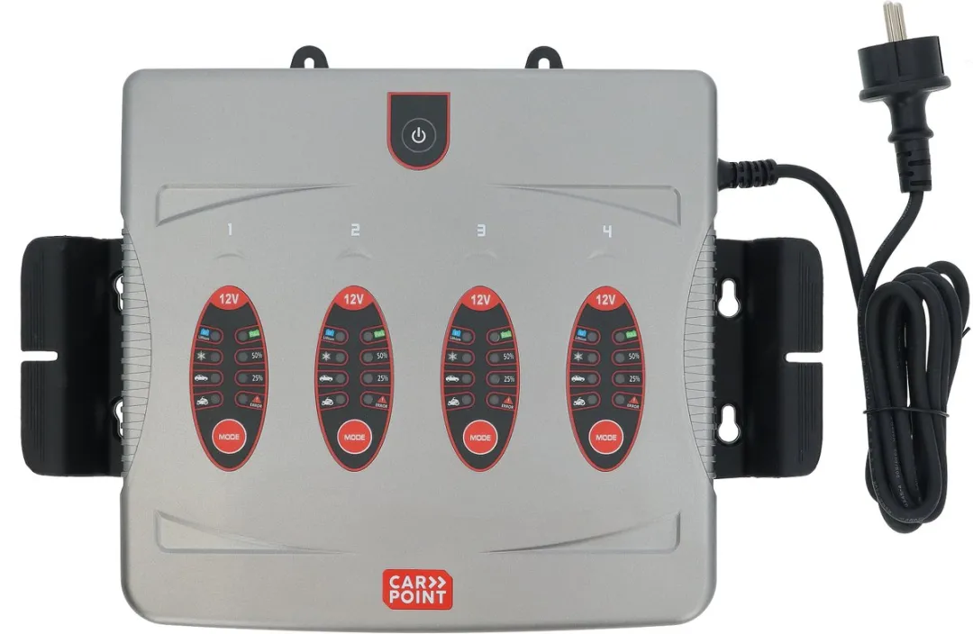 Carpoint BX-6 Acculader 12V - 4 Accu's - 16A - 5-Stappen