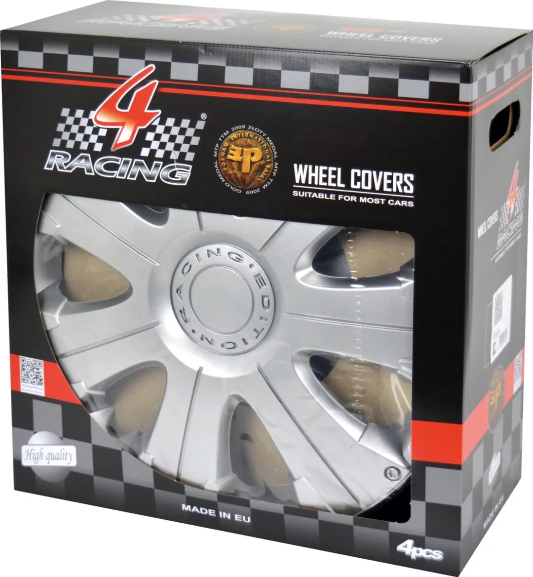 Carpoint Wieldoppen Racing 14" ABS - 4 Stuks