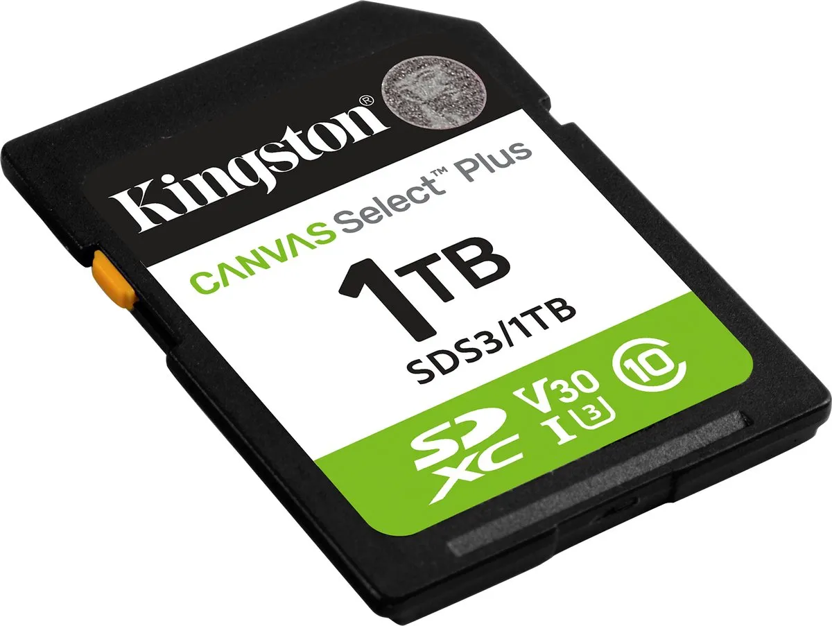 Kingston Canvas Select Plus SDS3/1TB SD-kaart 1TB