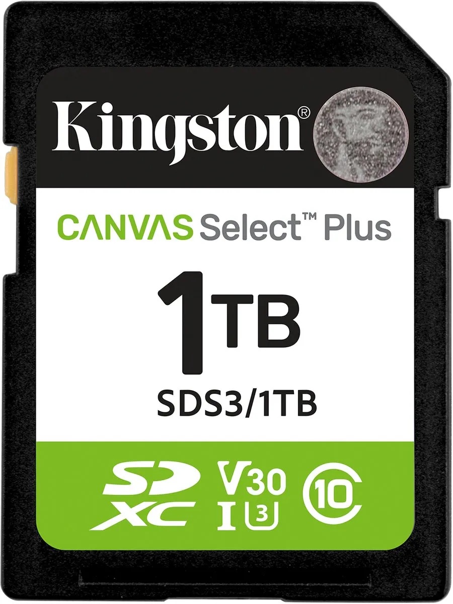 Kingston Canvas Select Plus SDS3/1TB SD-kaart 1TB