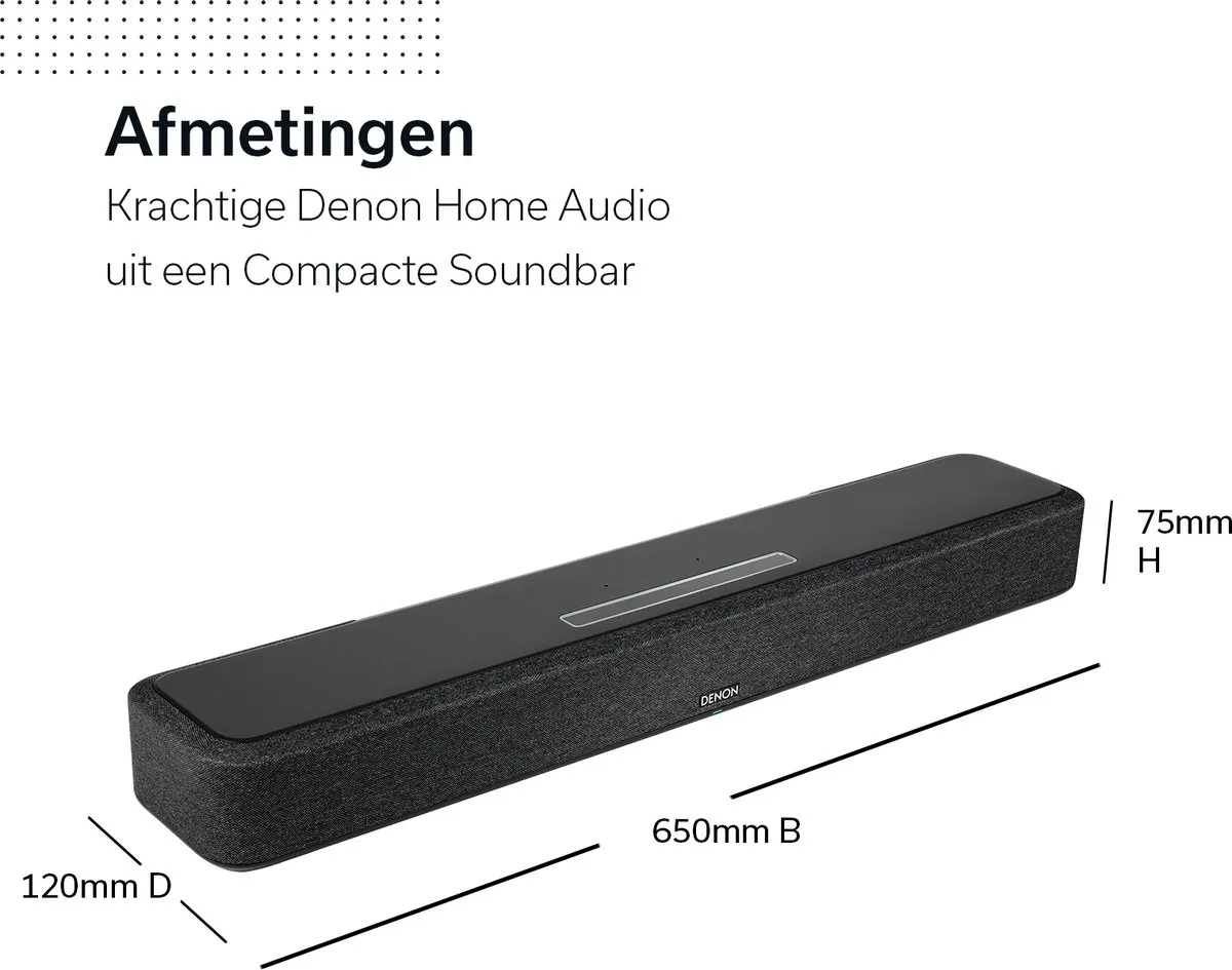 Denon Home 550 Soundbar - 7.1 Kanalen 550W - Zwart